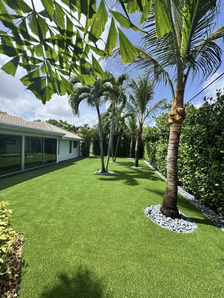 synthetic grass maintenance in boynton beach
